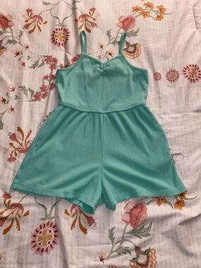 Old Navy Mint Ribbed Sleeveless Romper